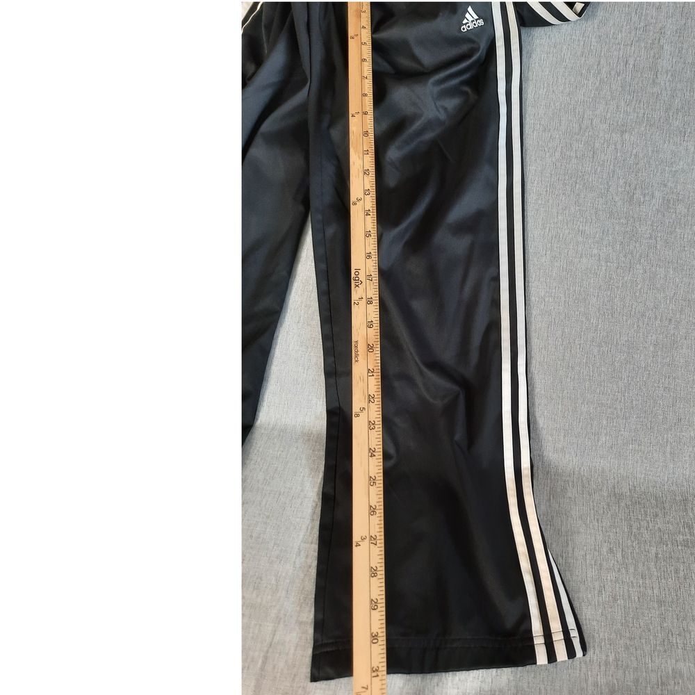 Adidas Climalite Men Large Drawstring Elastic Waist Sweat Jogger Pants Ankle Zip - Picture 4 of 8
